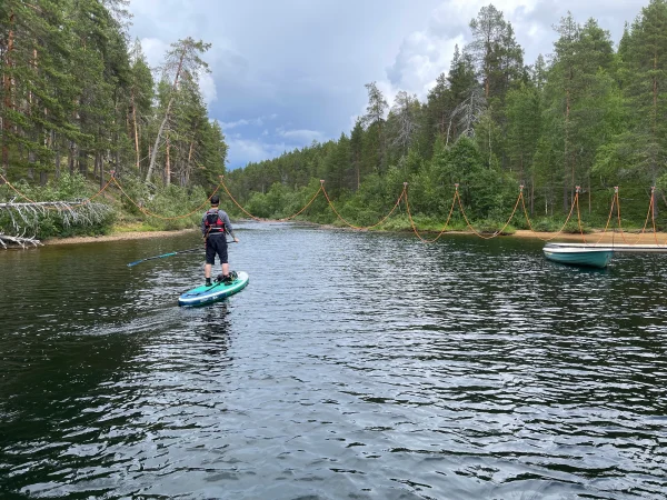 Lemmenjoki SUP & Packraft Tour – 2 Nächte / 3 Tage